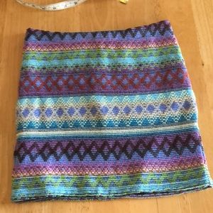 Aeropostale colorful, fun and stretchy mini skirt